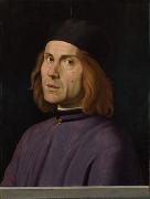 Lorenzo  Costa Portrait of Battista Fiera oil